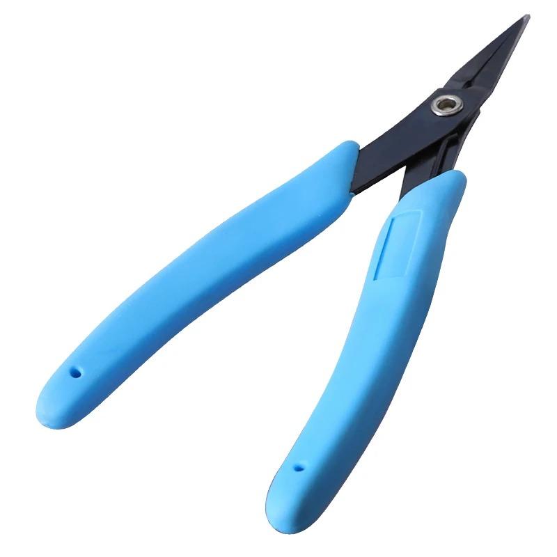 Needle Nose Pliers 5.7'' High Carbon Steel Tweezer Nose Pliers with Smooth Jaws Comfort Grip Handles for Jewelry Making