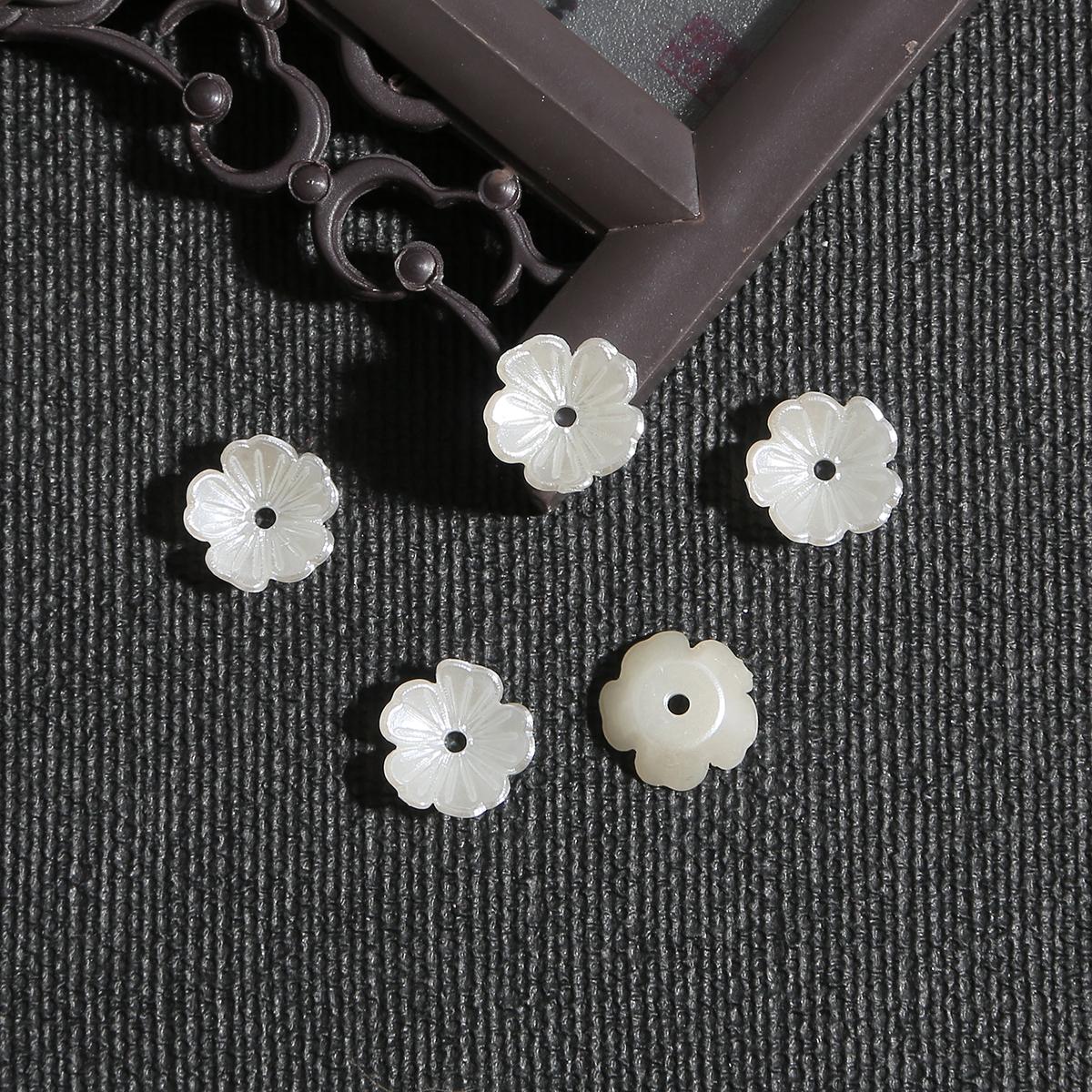 

10 шт. акрил Лотос вишни цветок очарование антикварные аксессуары для изготовления ювелирных изделий своими руками 10.5mm 10pcs