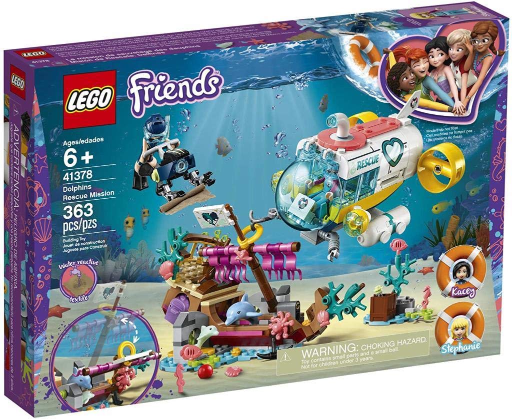 LEGO Friends Dolphin Rescue Submarine 41378 Block Toy Girl