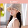 Summer Knit Breathable Bucket Hat With Wide Brim Sun Protection For Women