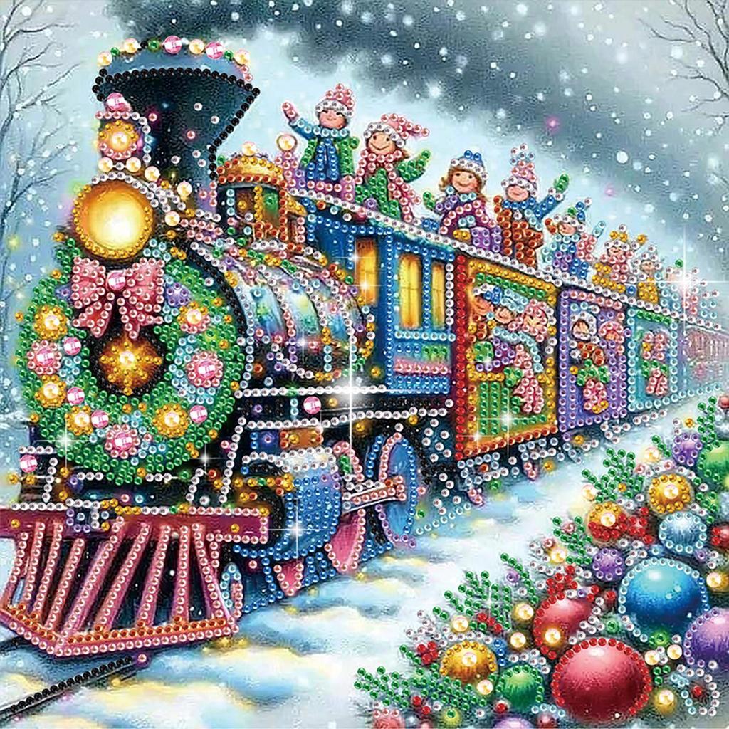 Xmas 5D DIY Diamond Art Painting Kits for Home Office Wall Decor DIY Gem Art Diamond Painting Kits Diamond Dots Gem Art 30x30cm