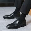 Four Seasons British Business Casual Leather Shoes Derby Shoes