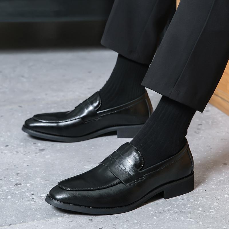 Four Seasons British Business Casual Leather Shoes Derby Shoes