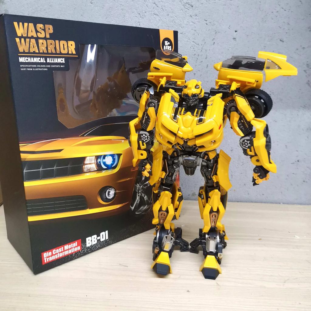 Deformation Action Figure Toys Black Bumblebe Transformation Robot Hornet Warrior Model Autobots Car BB02 BB01 MPM03 Poseable Articulated Scale