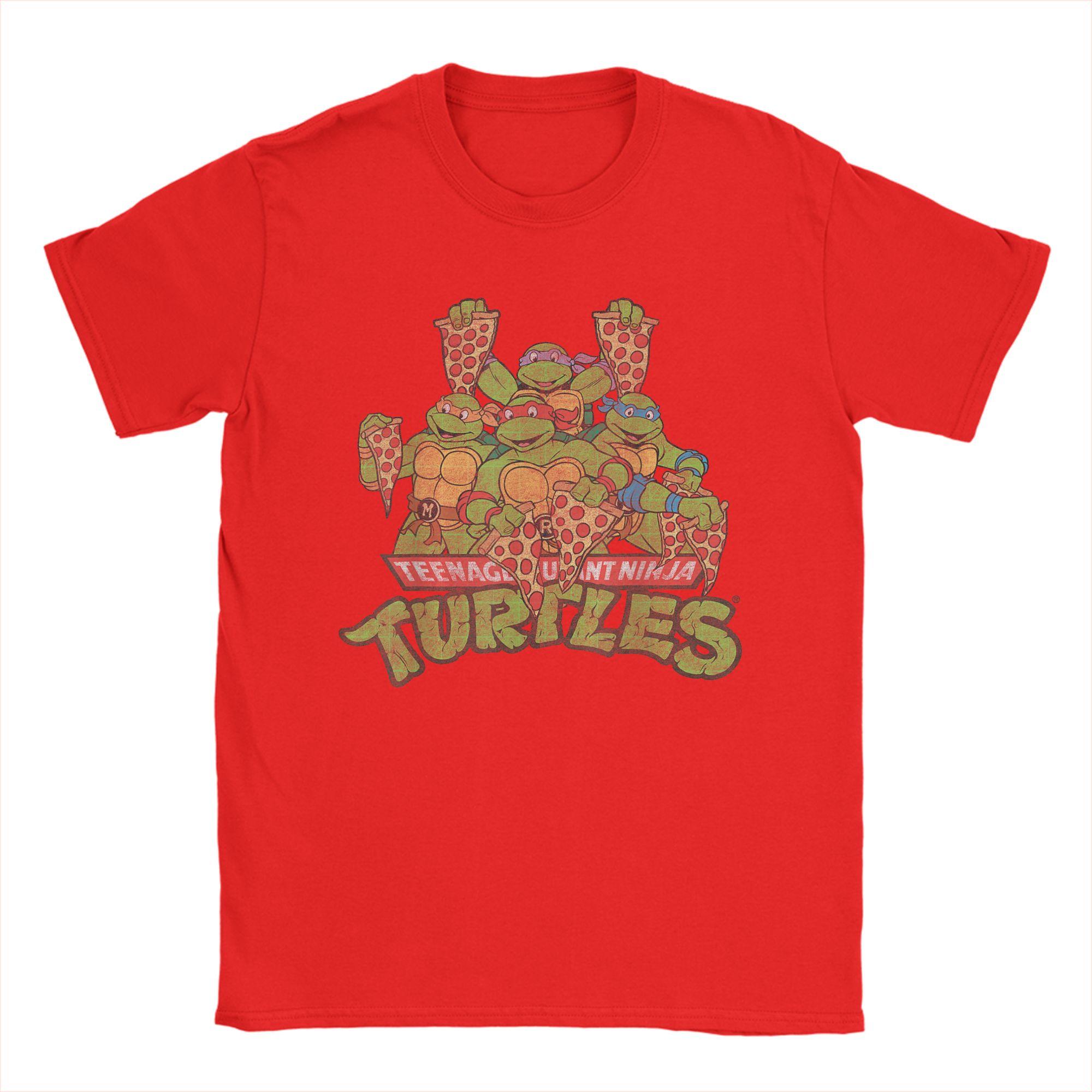 

Ninja Turtles Multiple Smiles Slices T Shirt for Men Cotton Cool TShirts Tee Shirt Short Sleeve Clothing 4XL 5XL 6XL M