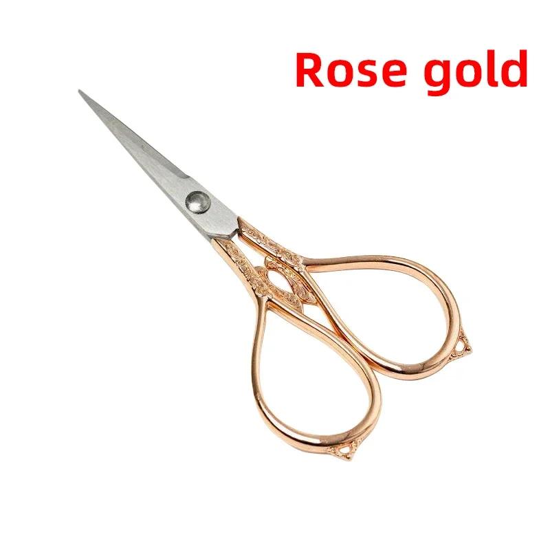 Retro Cross Stitch Scissors Antique Durable High Steel Tailor Craft Sewing Household for Fabric Scisso Shears