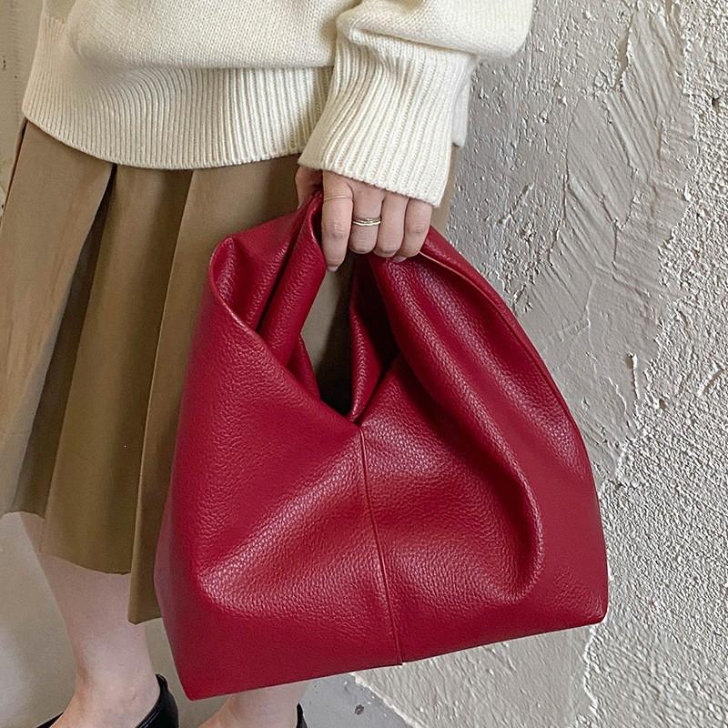 Womens Minimalist Large Capacity Tote Bag Soft PU Crossbody Handbag Urban Casual Daily Use