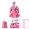 Pink Sakura Cosplay Dress With Iconic Transparent Card Design And Accessories