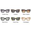 New Fashion Woman Luxury Brand Square Sunglasses Ladies Vintage Oversized Sun Glasses Female Big Frame Uv400 Shades Black