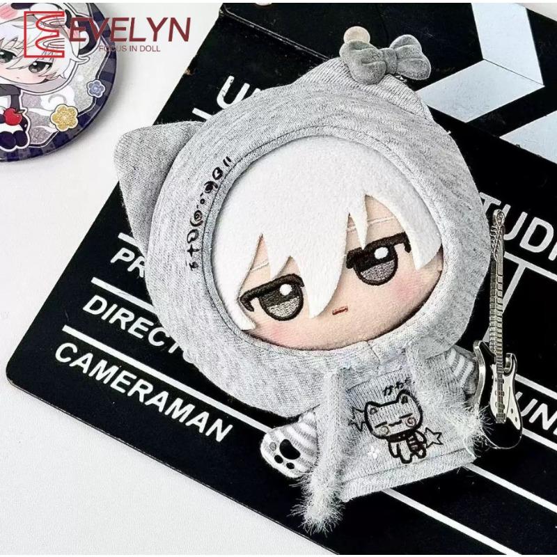 Evelyn 10CM Doll's Clothes Grey Hoodie Accessories Anime Cartoon Cotton Stuffed Toy Doll Fashion Sweater No Doll