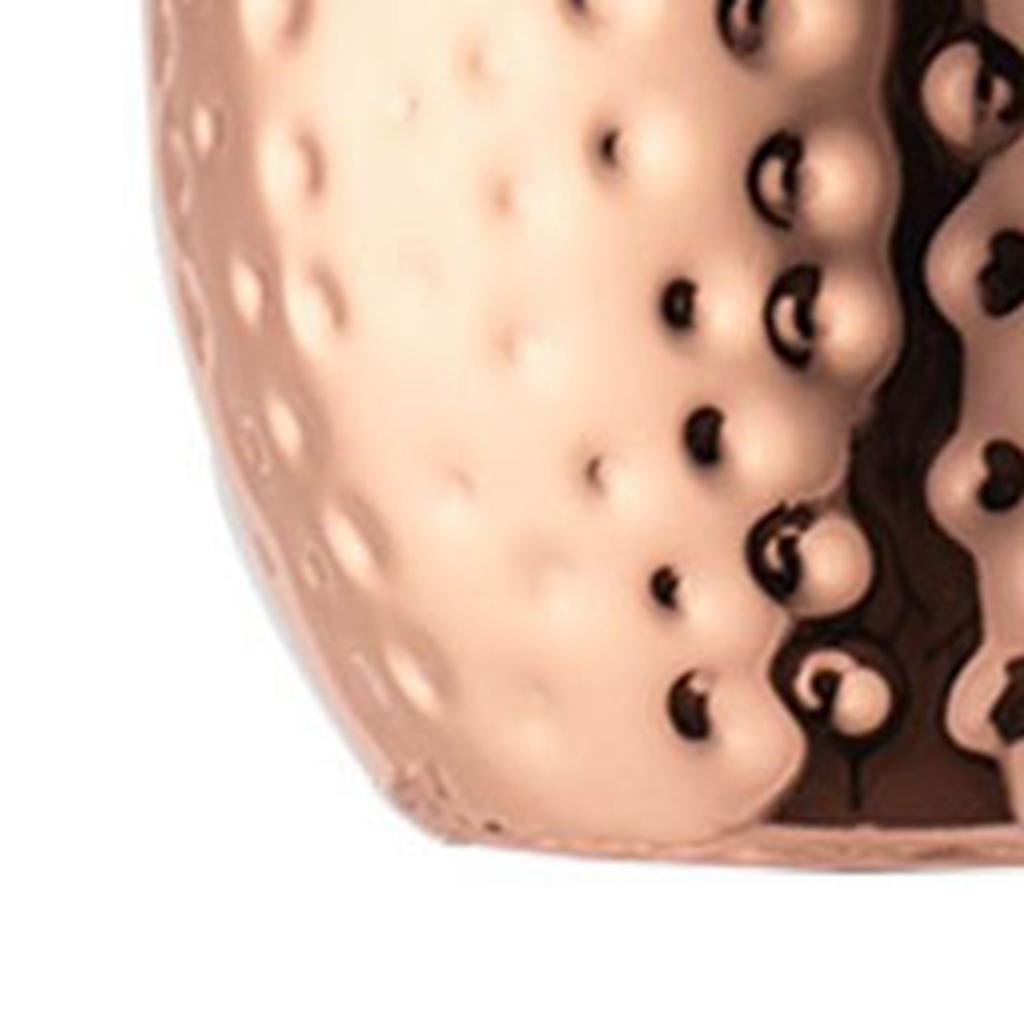 2Pcs 530ML Elegant Hammered Point Cup Copper Plated Stainless Steel Hammer Point Mug for Cocktail