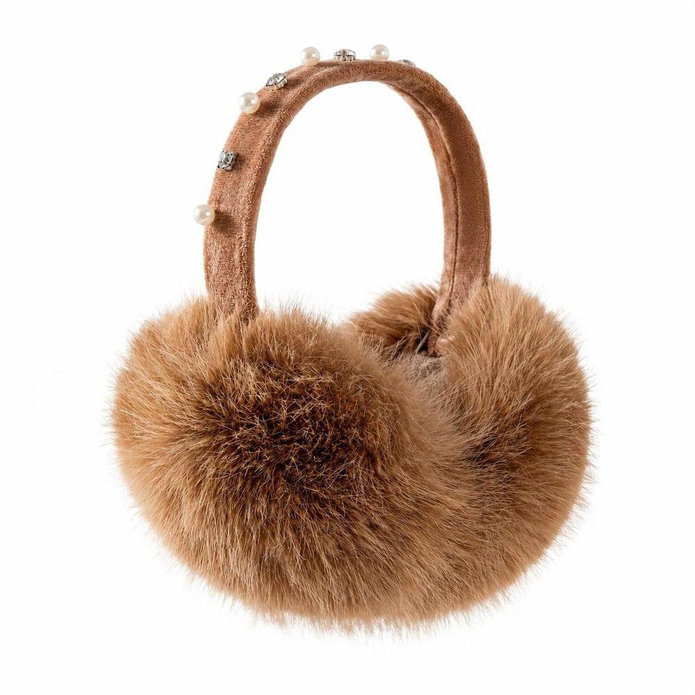 Soft Plush Plush Earmuffs Foldable Ear Warmers Gifts Headband Earmuffs  Cold Weather Wear