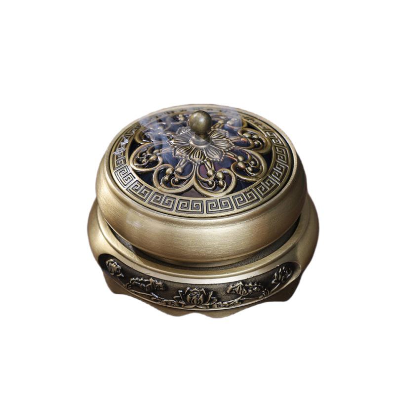 Brass Incense Burner for Sandalwood, Agarwood, and Coils - Perfect for Home, Tea Ceremony, and Indoor Use