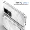 KEYSION Transparent Case for VIVO V30 Pro 5G V30 Soft TPU+PC Anti-slip HD Clear Shockproof Phone Back Cover for VIVO V30 5G