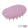 3pcs Oval Shape Hair Brush Silicone Elastic Wide Teeth Shampoo Brush for Hair Washing Cleaning