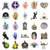 10/25/50pcs Witch Magic Book Stickers Graffiti Flower Black Horror for Scrapbook Notebook Guitar Laptop Pad Phone