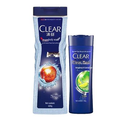 Clear Men's Sport Shower Gel with Shampoo Set