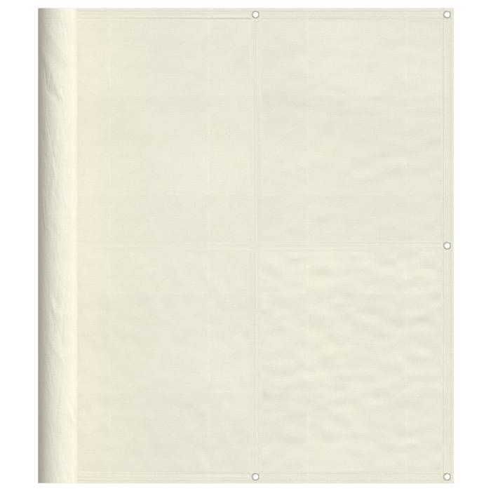 VidaXL Écran de Balcon, Brise-vue de Jardin, Écran de Protection, Écran d'Intimité Terrasse Extérieur, Crème 120x700 cm 100% 4000207