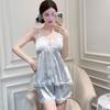Pajamas Women's Summer New Sexy Lace Suspender Shorts Pure Desire Wind with Chest Pad Loungewear Set