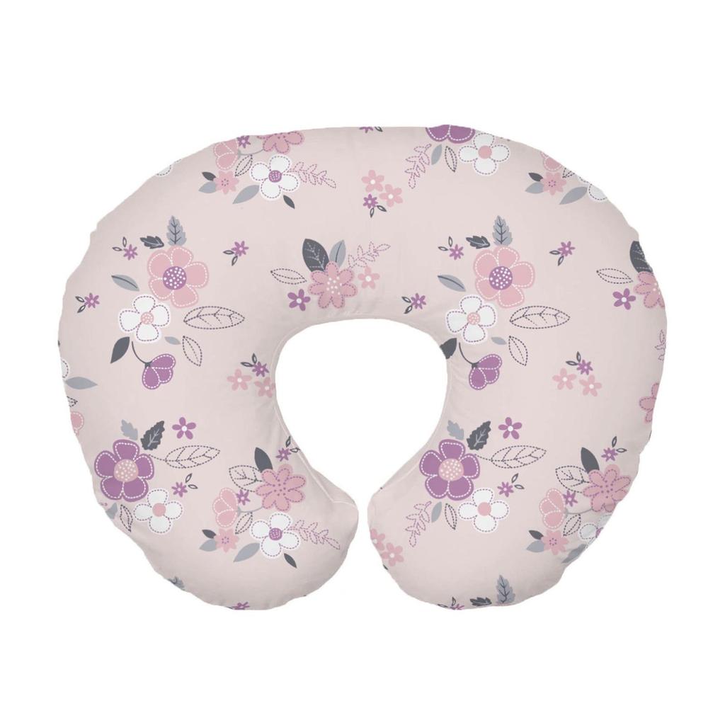 Soft and Breathable U Shaped Nursing Pillow Cover Cartoon Print Pillow Case Breastfeeding Pillow Slipcover Protectors