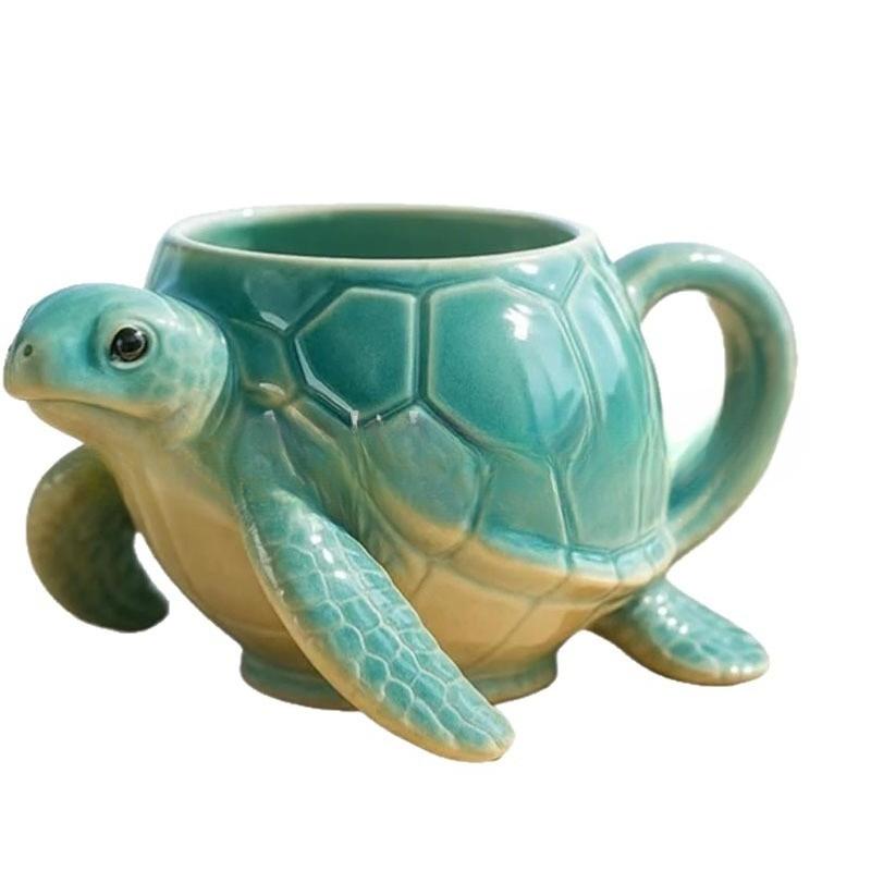 Новый набор для питья ручной работы в океанской тематике, кружка-черепаха в подарок