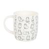 Something Different White Happy Cat Mug