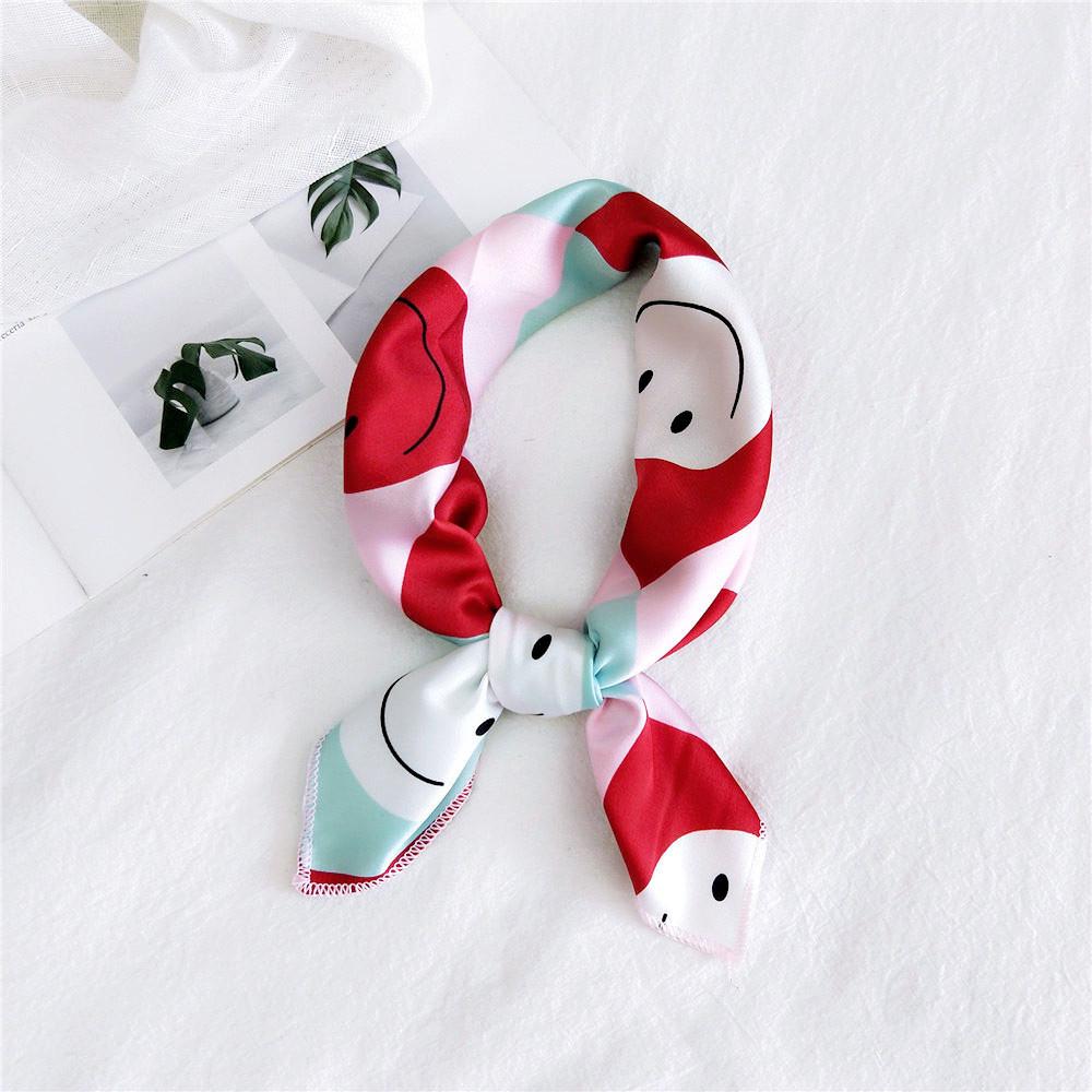 50 Seiden-Carrés: Vielseitige Frühlings-/Sommer-Halstücher für Damen - Koreanischer Stil