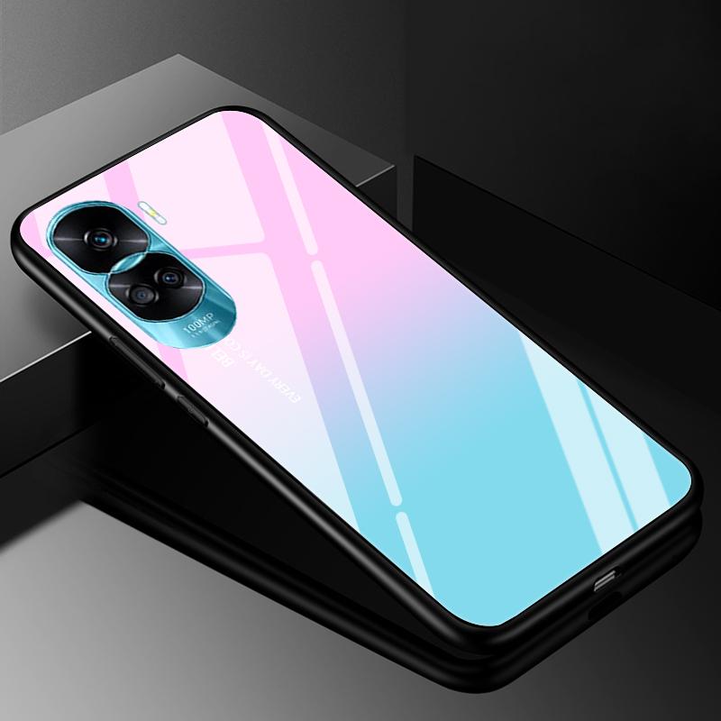 Tempered Glass Hard Cover For Honor 90 Lite 5G Case Marble Funda Coque For Honor 90 Pro Honor90 90Lite 90Pro Phone Shells Bumper