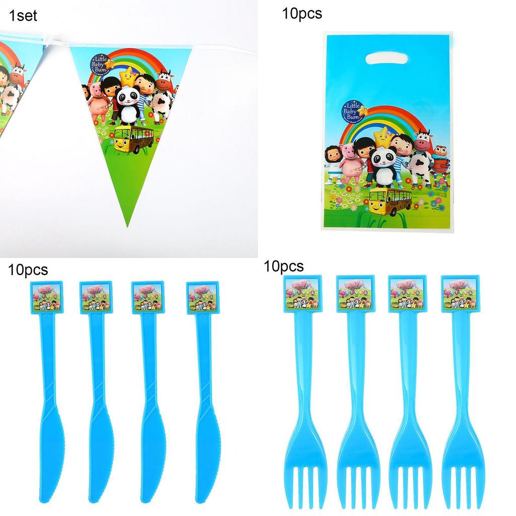Adorable Little Baby Bum Theme Birthday Party Supplies Including Tablecloth And Banner