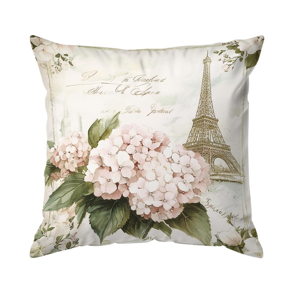 Retro Floral Design Cushions Pillowcase Polyester Cushion Cover Throw Pillow Pillowcover Home Car Sofa Decor