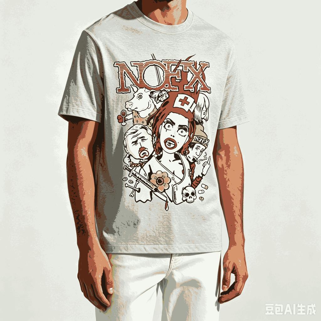 Nofx Für Fan Geschenk T-Shirt Unisex Unisex Harajuku Übergroß Unisex Kurzarm Streetwear Hohe Qualität Paare Klassische Mode Weich