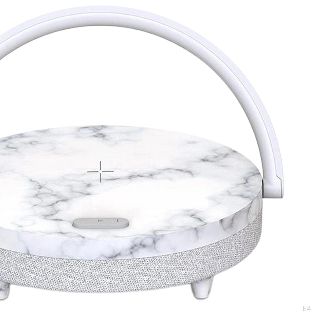 Lamp with Charging Pad, Speaker, - and Portable Design. USB Powered