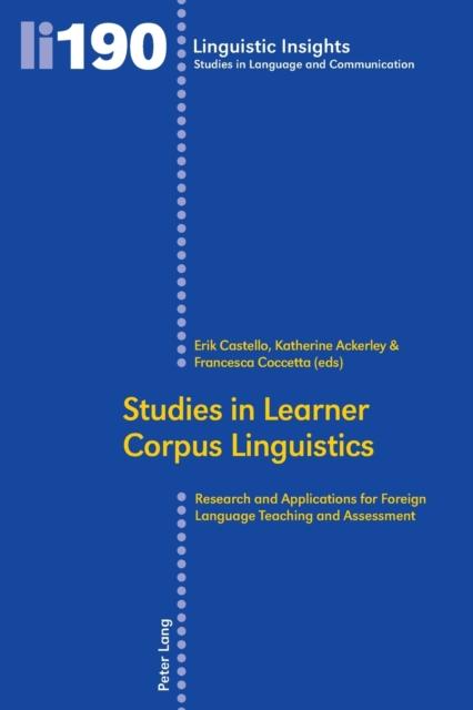 Raamat Studies In Learner Corpus Linguistics : Research and Applications for Foreign Language Teaching and Assessment : 190