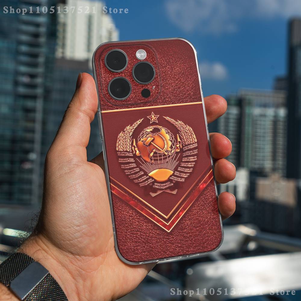 

Soviet Art Medal Phone Case iPhone17 16 15 14 13 12 11 Pro Max Plus Mini Clear Full Back Cover Silicone Soft Shell iPhone14Plus