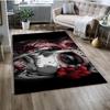 Gothic Female Skull Horror Dead Girl Floor Mat 3D