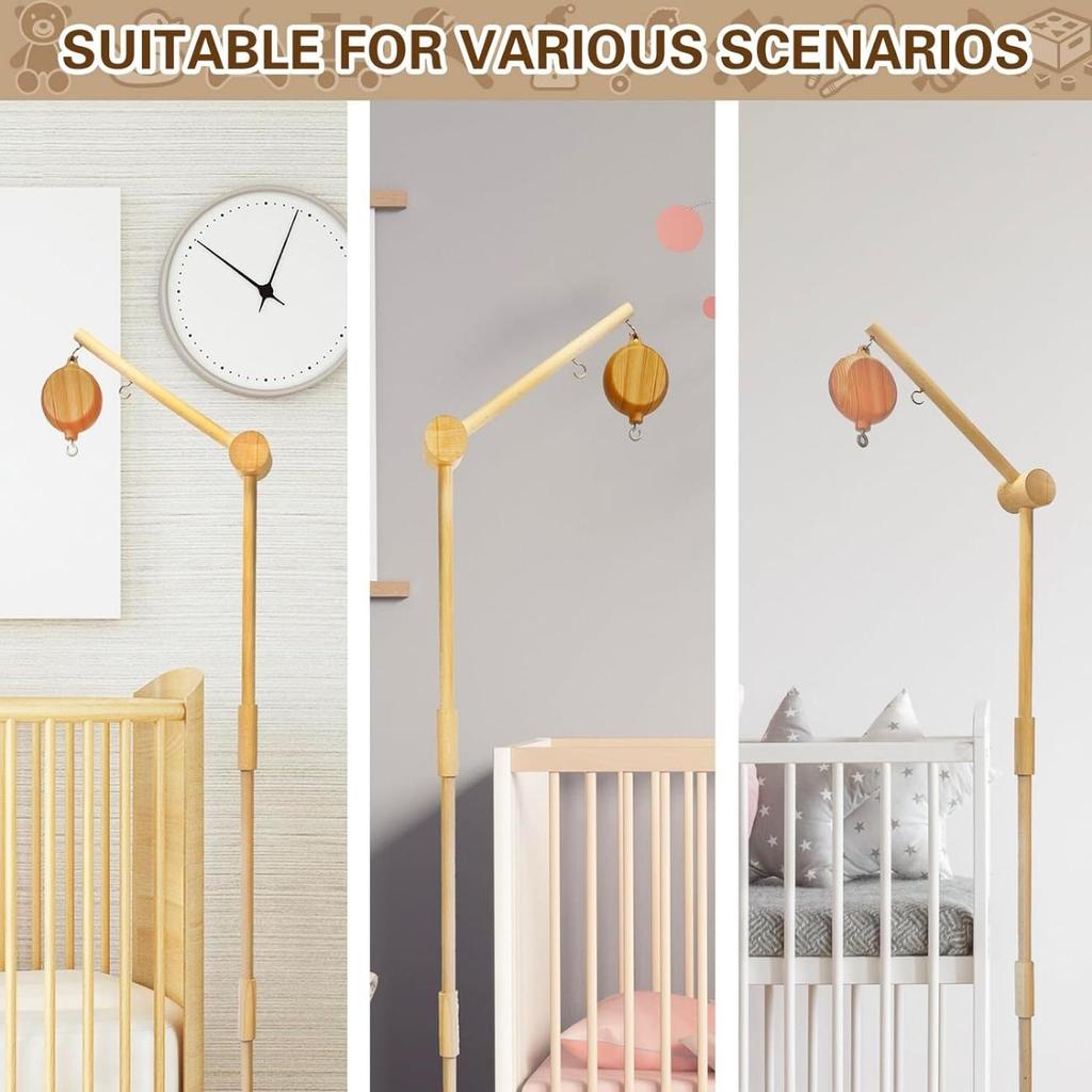 Berço Móvel Motor Caixa de Música Com Gancho Giratório Operado Por Bateria, Toca 35 Músicas (Sem Rocker)