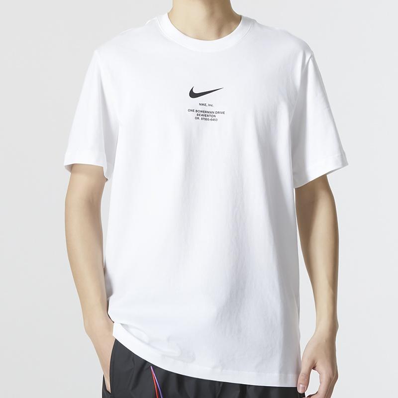 Nike Odzież sportowa NSW TEE BIG SWOOSH LogoT 'Biały' Męski DZ2882-100
