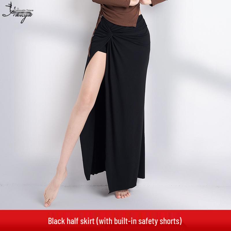 

Huayu 2025 Slimming Modal Belly Dance Skirt with Sexy Slit L