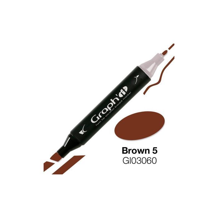Marqueur à l'alcool Graph'it Marker 3060 Brown 5