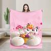 Cartoon D-Diddl Rat Cute Blanket Flannel Decoration  Breathable Super Warm Throw Blankets for Home Bedroom Bedspread