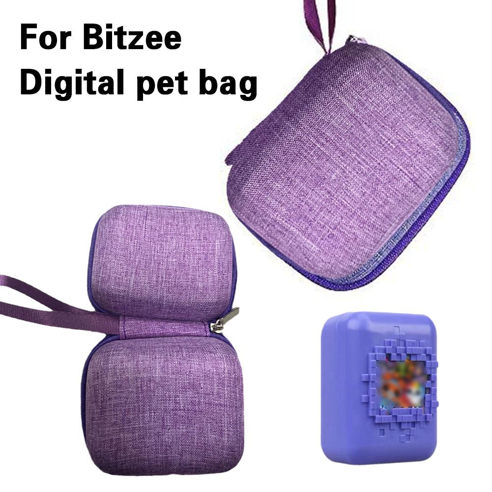 Für Bitzee Digital Pet Machine Interaktives virtuelles Spielzeug EVA Reisetragetasche mit Umhängeband und Handschlaufe Wasserdichte tragbare Taschen