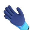 1 Pair Wear-Resistant Non-Slip Rubber Gloves Winter Waterproof Thickened Fleece-Lined Work Gloves For Fishing