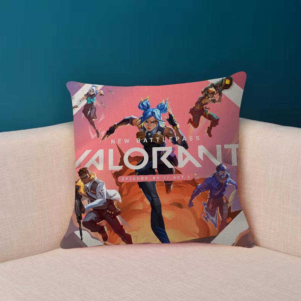 HOT Game VVALORANT Personalized Pillow Cover Kids Bedroom Wild Party Decor Pillowcase Kid Birthday Shower Gift