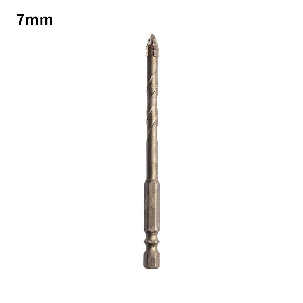 1Pc 4-Flute Serrated Eccentric Drill Bit High Hardness for Ceramic Glass Marble Concrete Tile Stainless Steel Dry Drilling