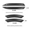 Universal Car Front Rear Bumper Corner Protector Guard Car Wheel Eyebrownti-collision Edge Protection Decoration Strip