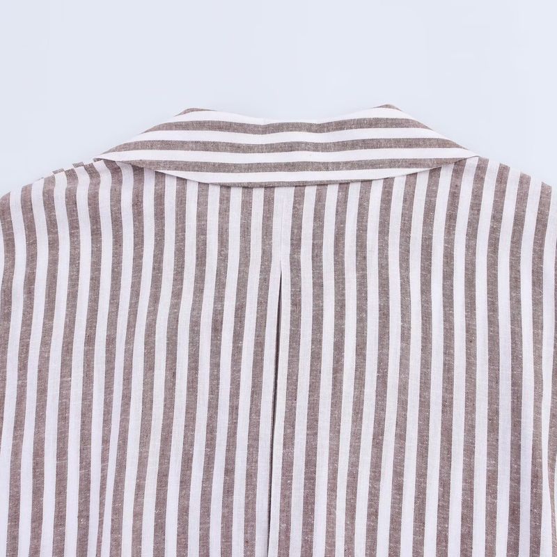 Kaslead New Arrival Women's Fashion Style Fashion All-Match Minimalist Blended Wide Sleeve Shirt 2363801