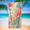 1pc Floral Beach Towel | Soft Microfiber Fabric, Large Size, Unisex, Colorful Flowers Pattern, Ideal for Swimming,Travel,Camping