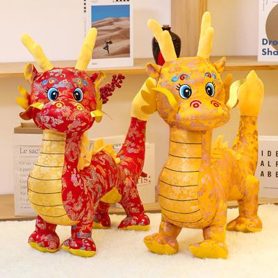 Mascot Plushies Ornament Year of 2024 Zodiac Dragon Plush Doll Standing Posture Kawaii Stuffed