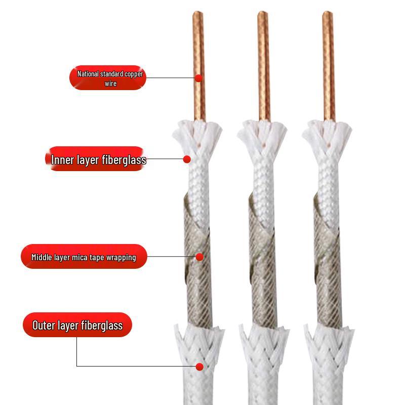 Mica High-Temperature Cable, Electromagnetic Heating Wire, 0.5-25 sq mm, Customizable