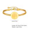 Vnox Einzigartige Edelstahlarmbänder für Damen Herren, Padre Pio Katholischer Heiliger Runde Accessoire Armbänder, Religiöses Schmuckset Geschenke